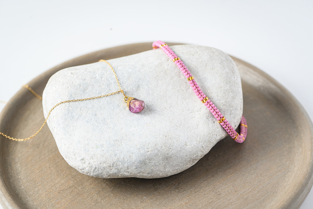 Lilac Birthstone & Grace Necklace.webp