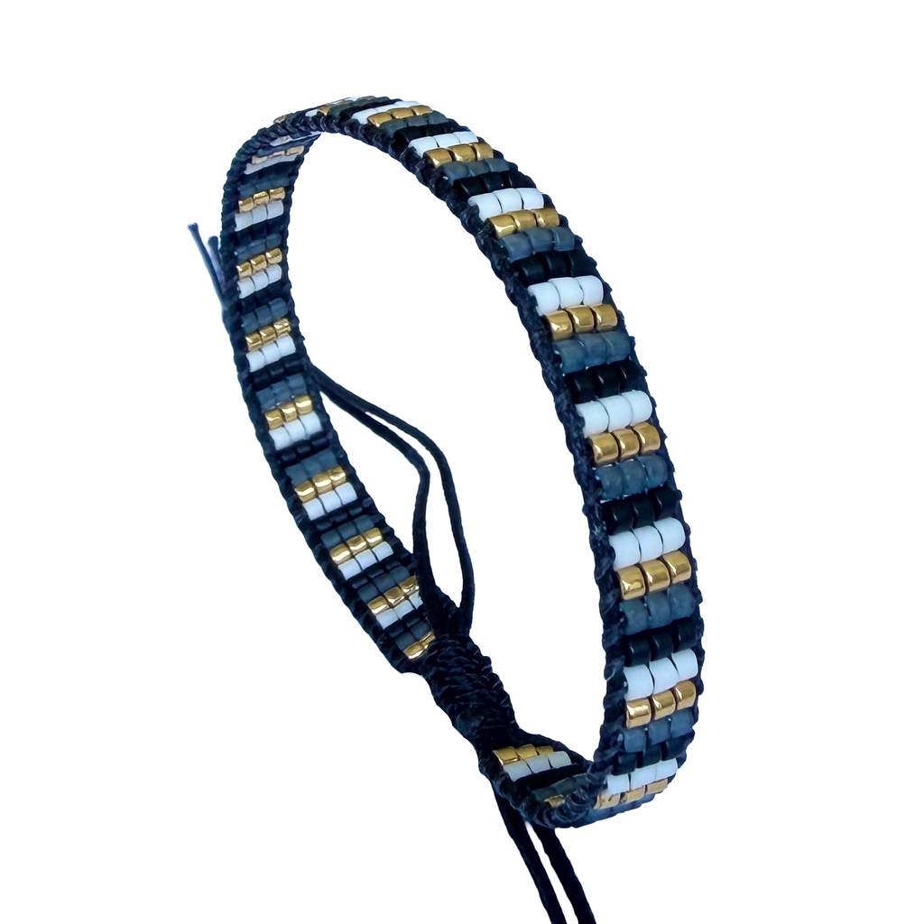 Pulsera Balance Negro Gris.webp