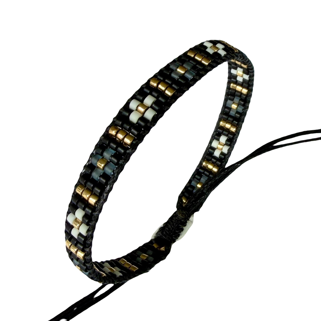 Cross Braceket Black & Grey.webp