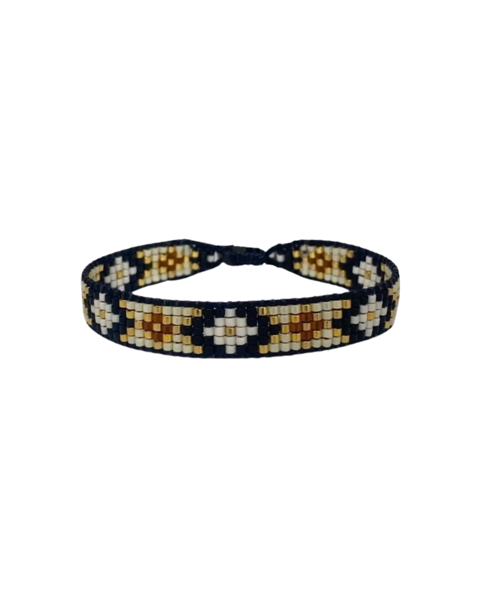 [500227] Cosmos Bracelet (Black & Beige)