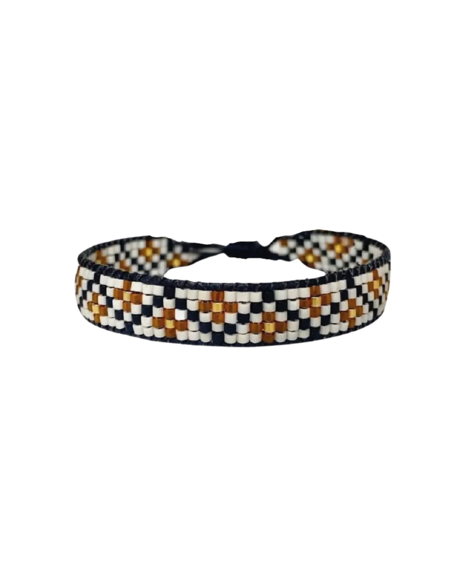 [500527] Pulsera Garden (Black & Beige)
