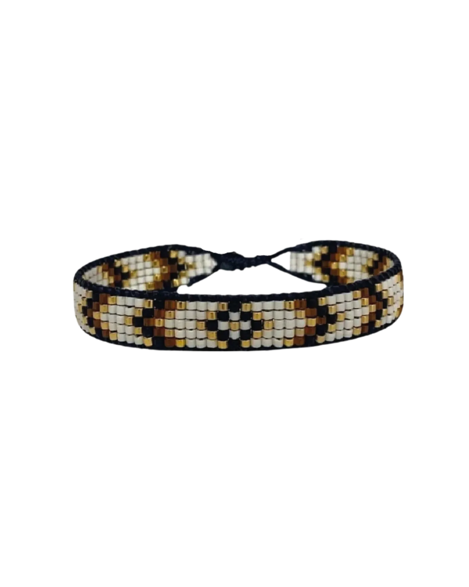 [500627] Guide Bracelet (Black & Beige)