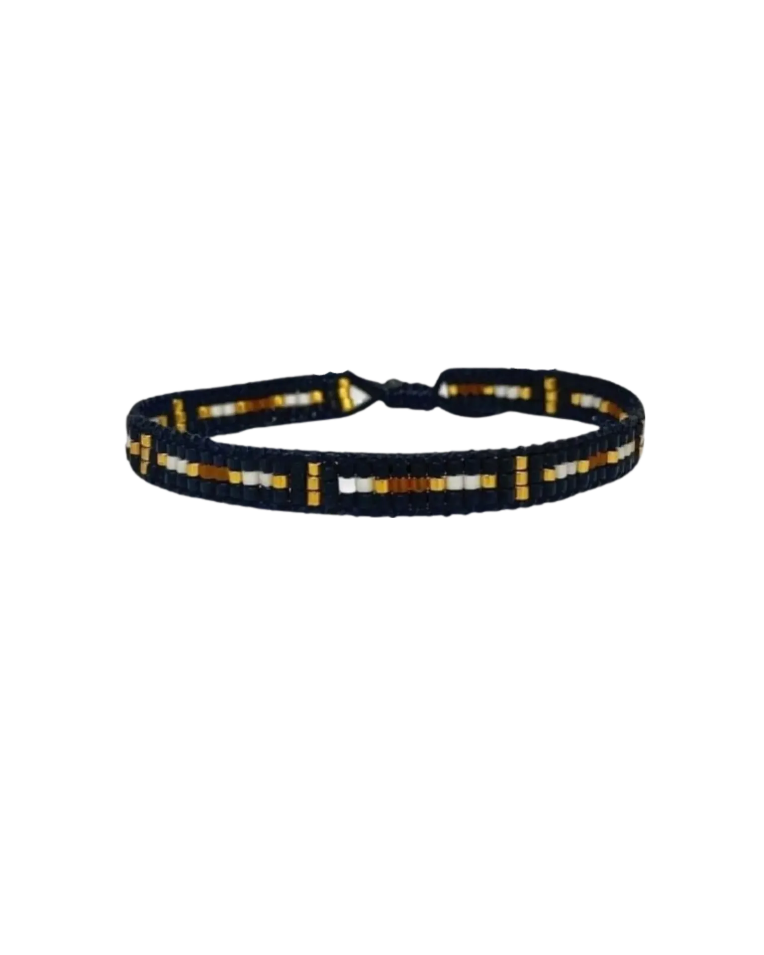 [301527] Path Bracelet (Black & Beige)