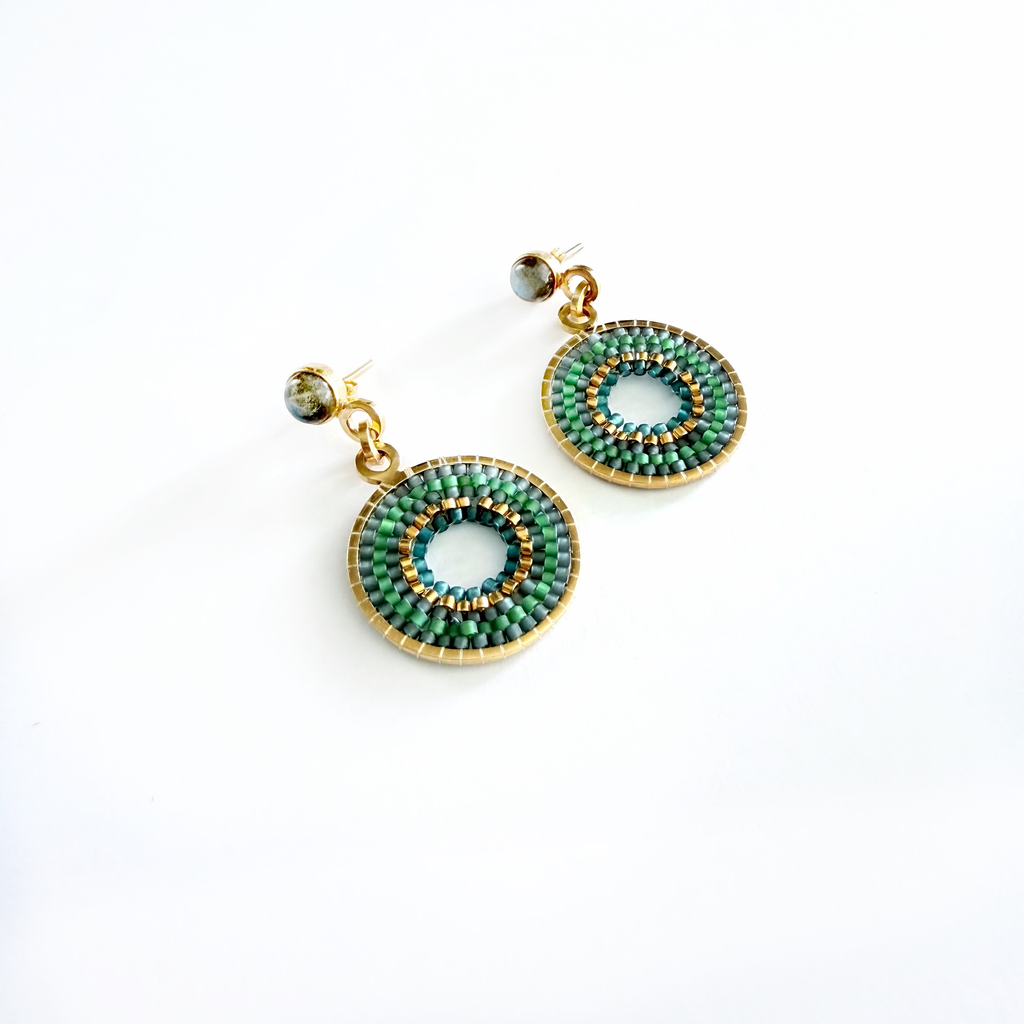 [802100] Aretes Labradorite Dangle
