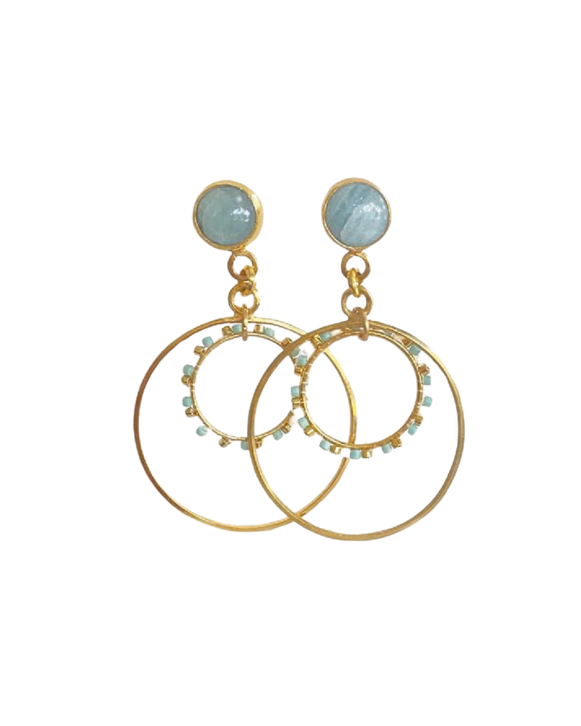 Aquamarine Dangle Earrings