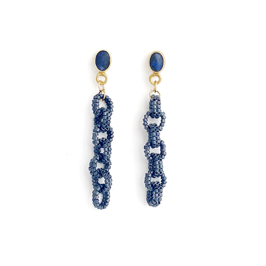 Beaded Link Earrings