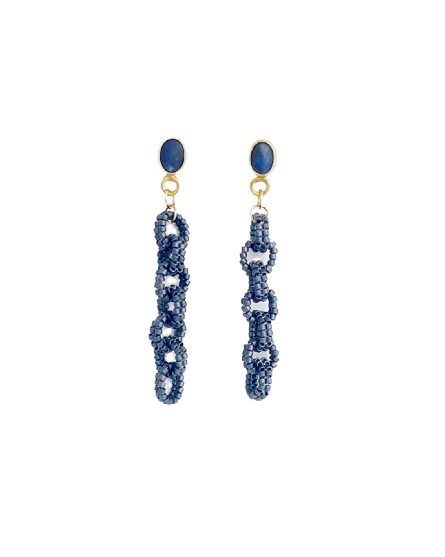 Aretes Beaded Link (Coral)