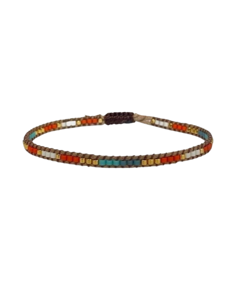 [100127] Spark Bracelet (Black & Beige)