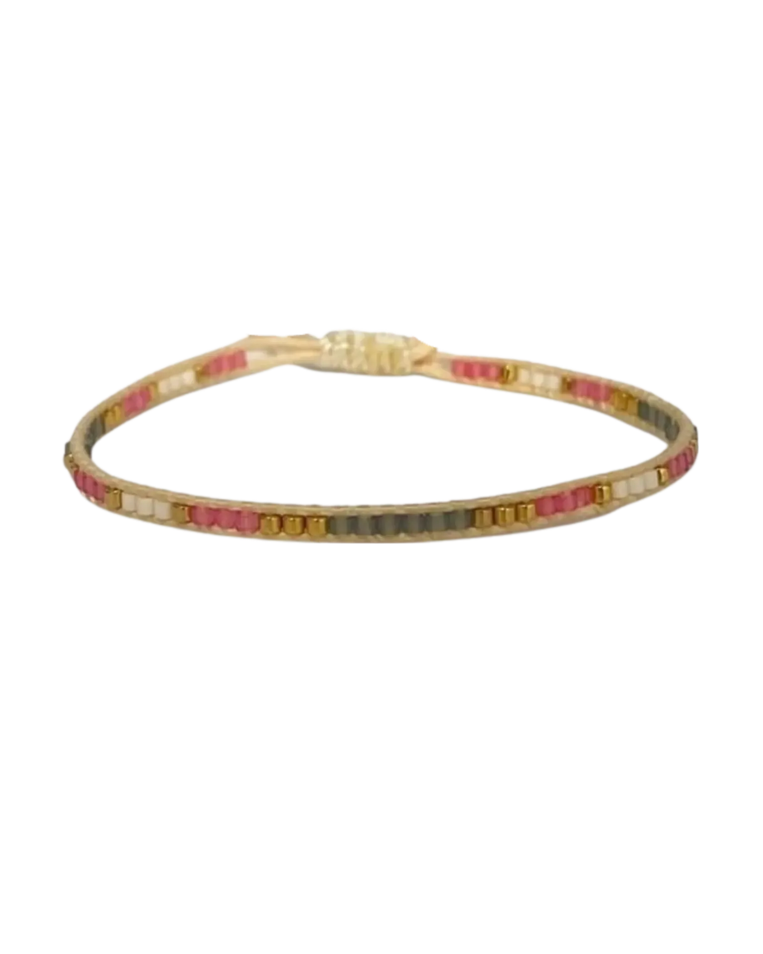 [100127] Spark Bracelet (Black & Beige)