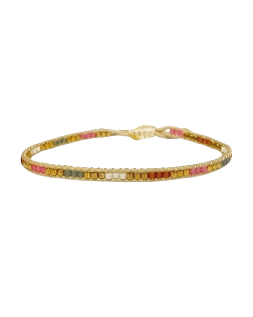 [101027] Tree Bracelet (Black & Beige)
