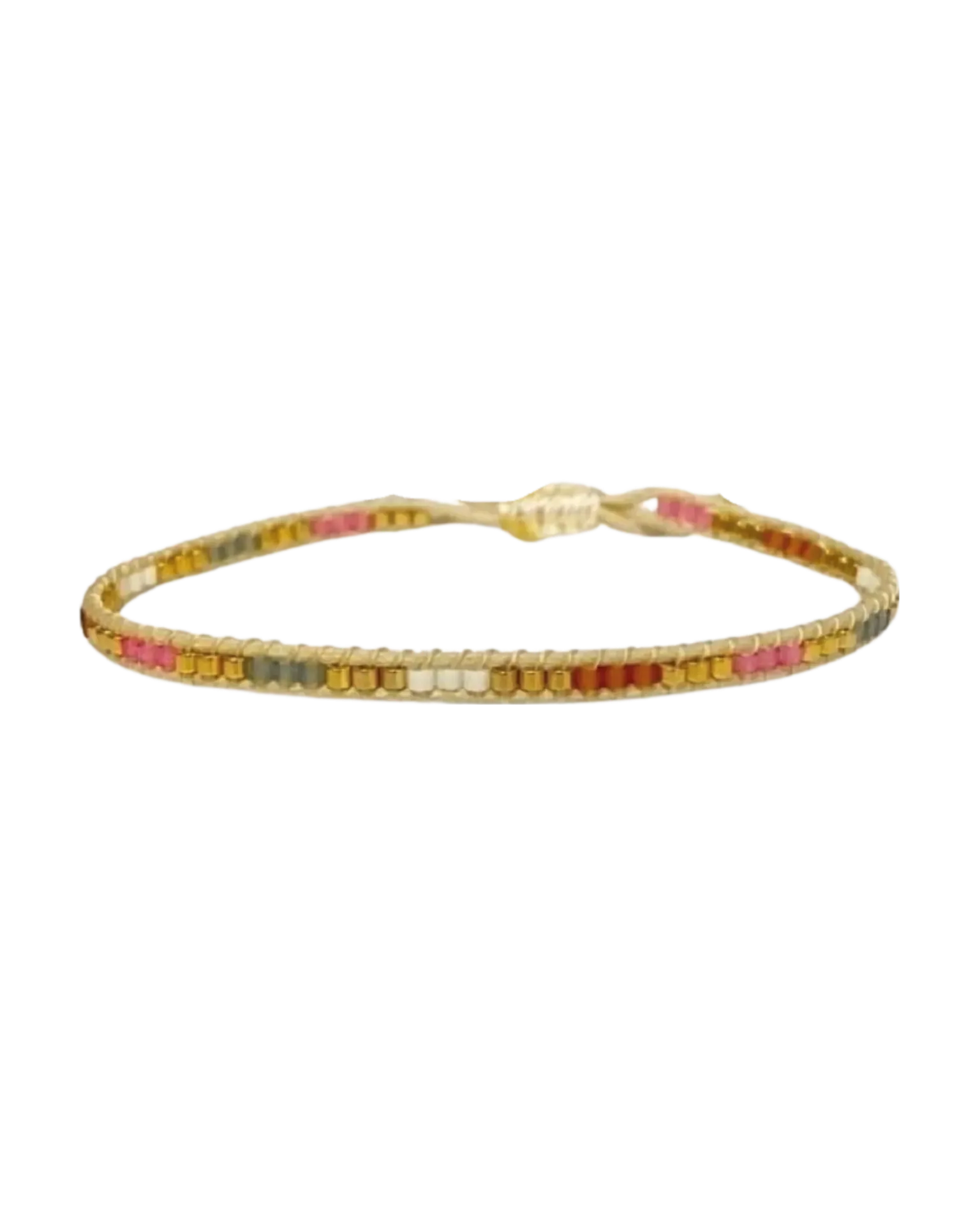 [101027] Tree Bracelet (Black & Beige)