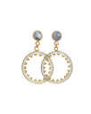 Bostwana Agate Dangle Earrings