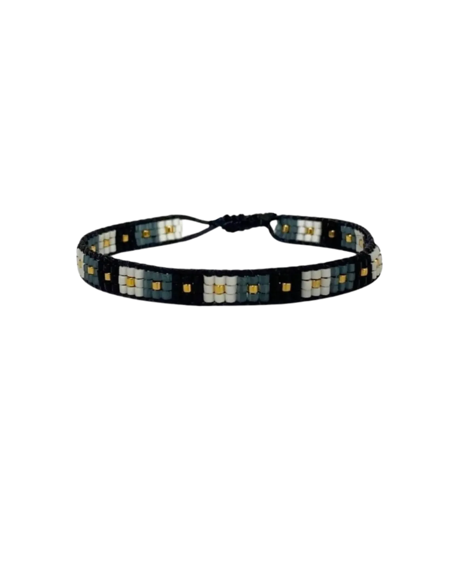Domino Bracelet (Black & Beige)